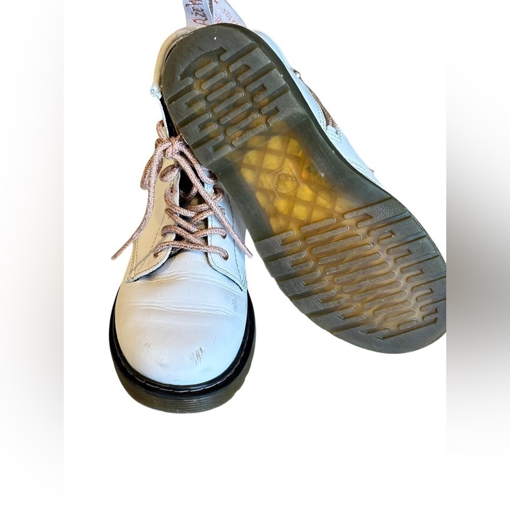 Dr Marten’s 1460 J White Leather w/Rose Gold Eyelets 8Hole Size 5L/4M​​​​​​​ - Picture 9 of 10